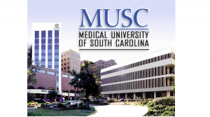 musc picture with logo and building