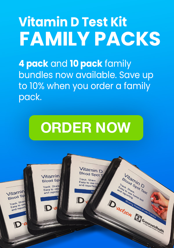 Vitamin D test kit family pack
